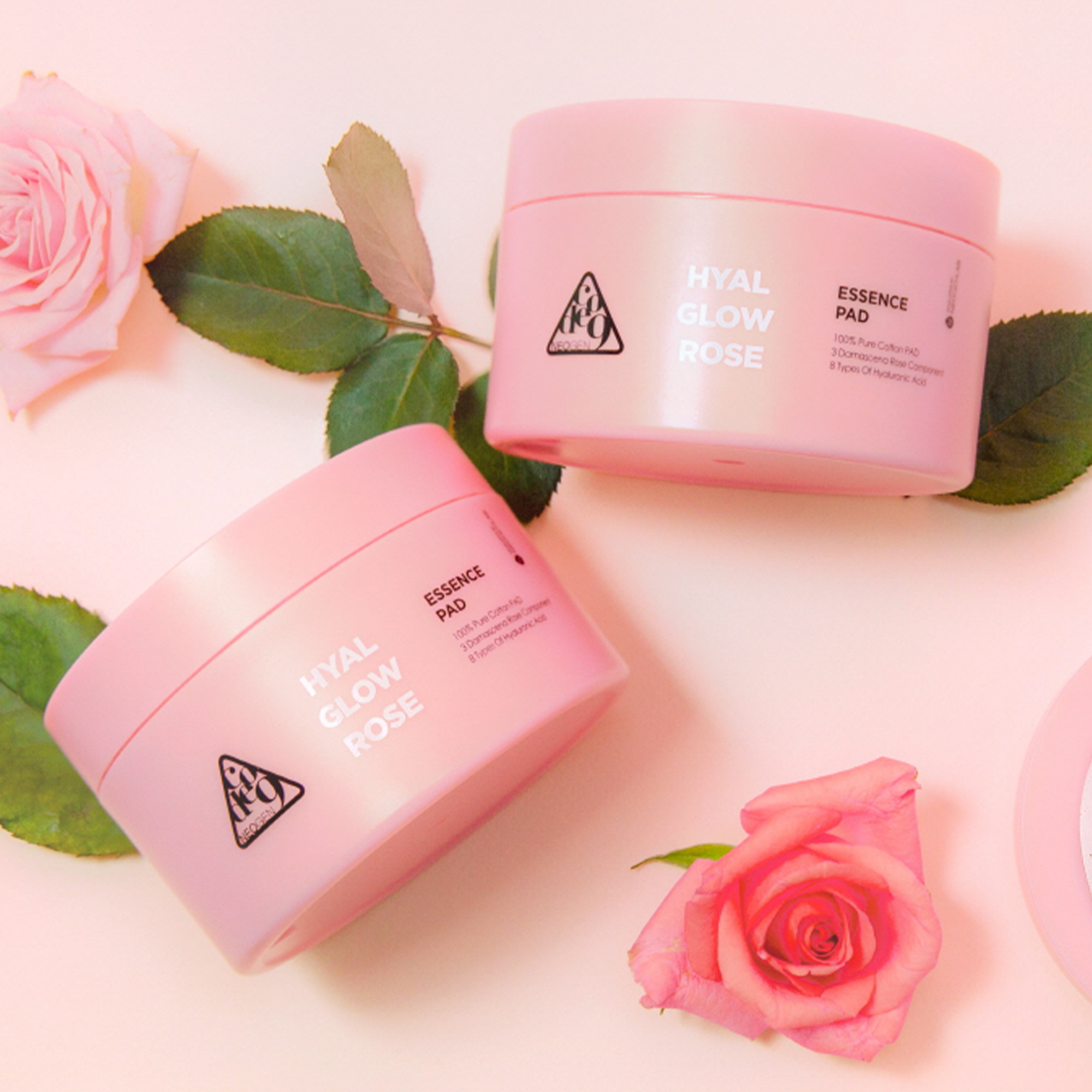 Hyal Glow Rose Essence + Rose Essence Pad