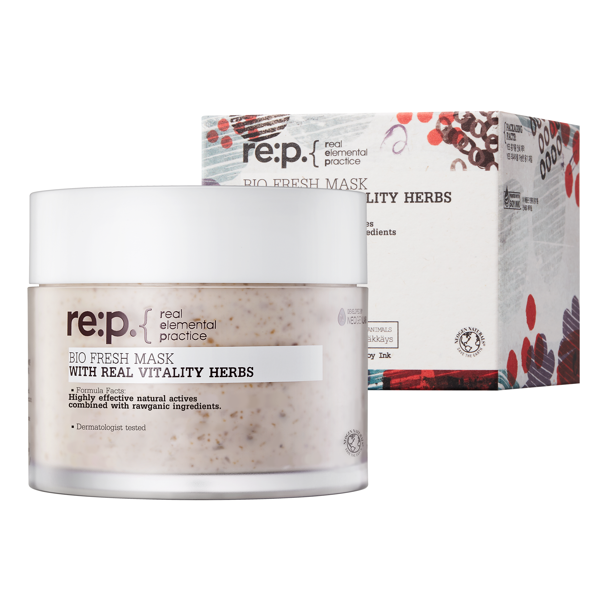 RE:P Bio Fresh Mask with Real Vitality Herbs 130g (CLEAN BEAUTY)