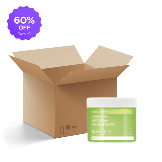 [1BOX / 24ea] NEOGEN DERMALOGY Green Tea Moist Pha Gauze Peeling 190ml (30 Pads)