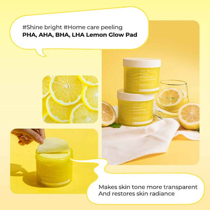 [1BOX / 24ea] NEOGEN DERMALOGY Lemon Bright Pha Gauze Peeling 190ml (30 Pads)