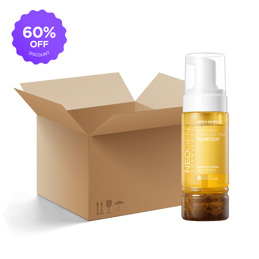 [1BOX / 48ea] NEOGEN DERMALOGY Real Fresh Foam Heartleaf 5.6 oz / 160g