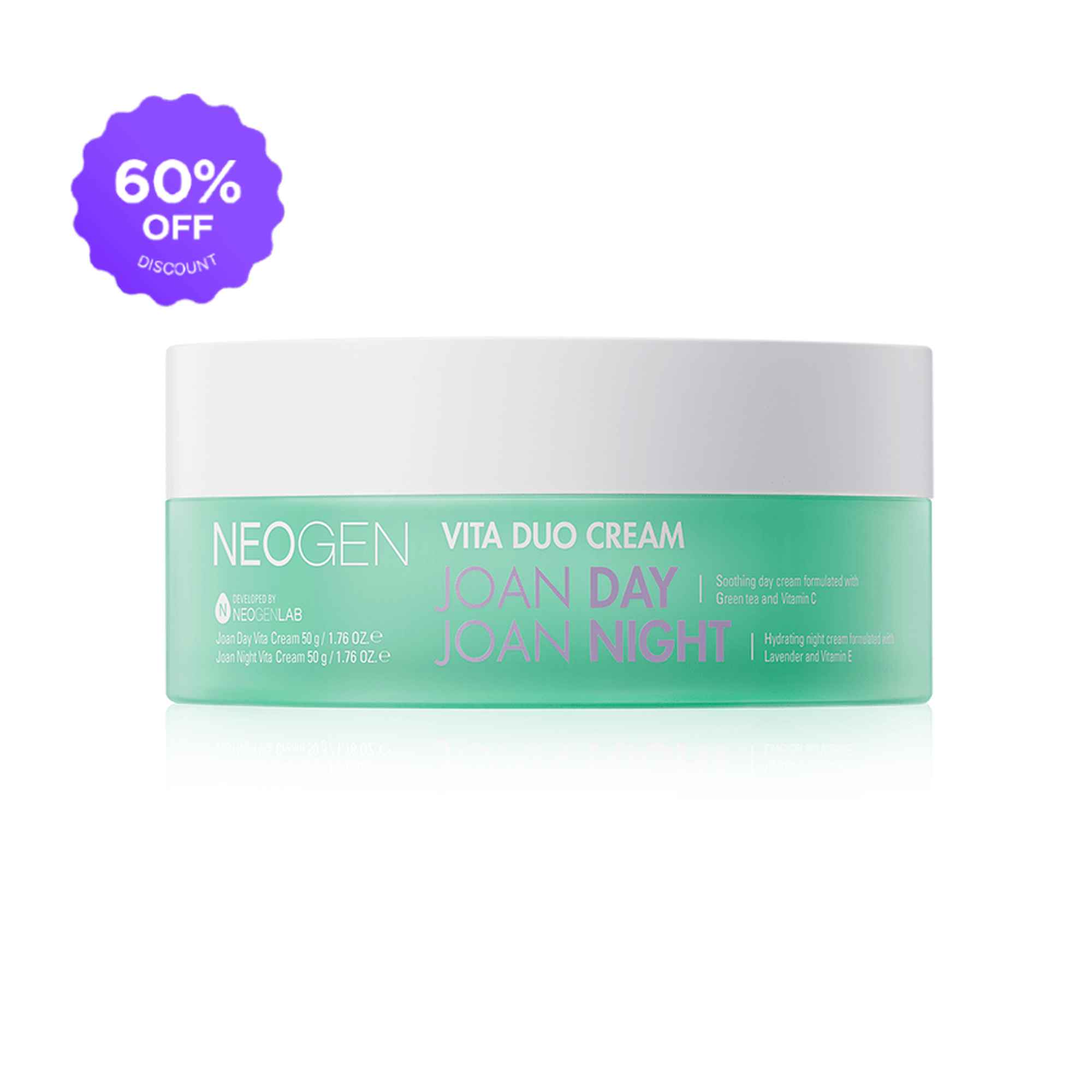 [1BOX / 48ea] NEOGEN Vita Duo Day Night Cream (NEOGEN & Joan Kim Collaboration) 3.52 oz / 100g