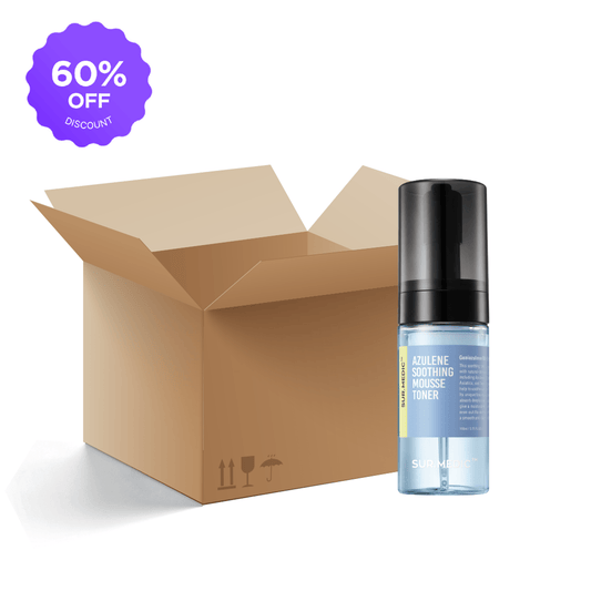 [1BOX / 40ea] SUR.MEDIC+ AZULENE SOOTHING MOUSSE TONER 3.71 oz / 110ml