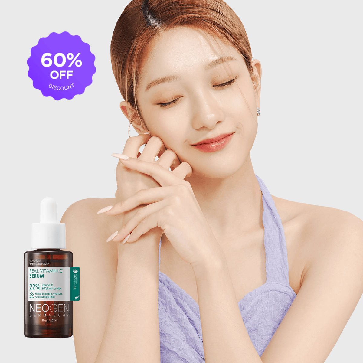 [1BOX / 50EA] NEOGEN DERMALOGY REAL VITAMIN C SERUM 1.12 OZ / 32G