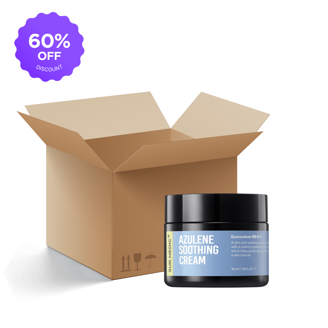 [1BOX / 60ea] SUR.MEDIC AZULENE SOOTHING CREAM 1.69 oz / 50ml