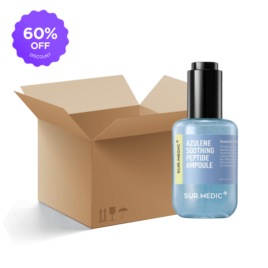 [1BOX / 70ea] SUR.MEDIC AZULENE SOOTHING PEPTIDE AMPOULE 2.7 oz / 80ml